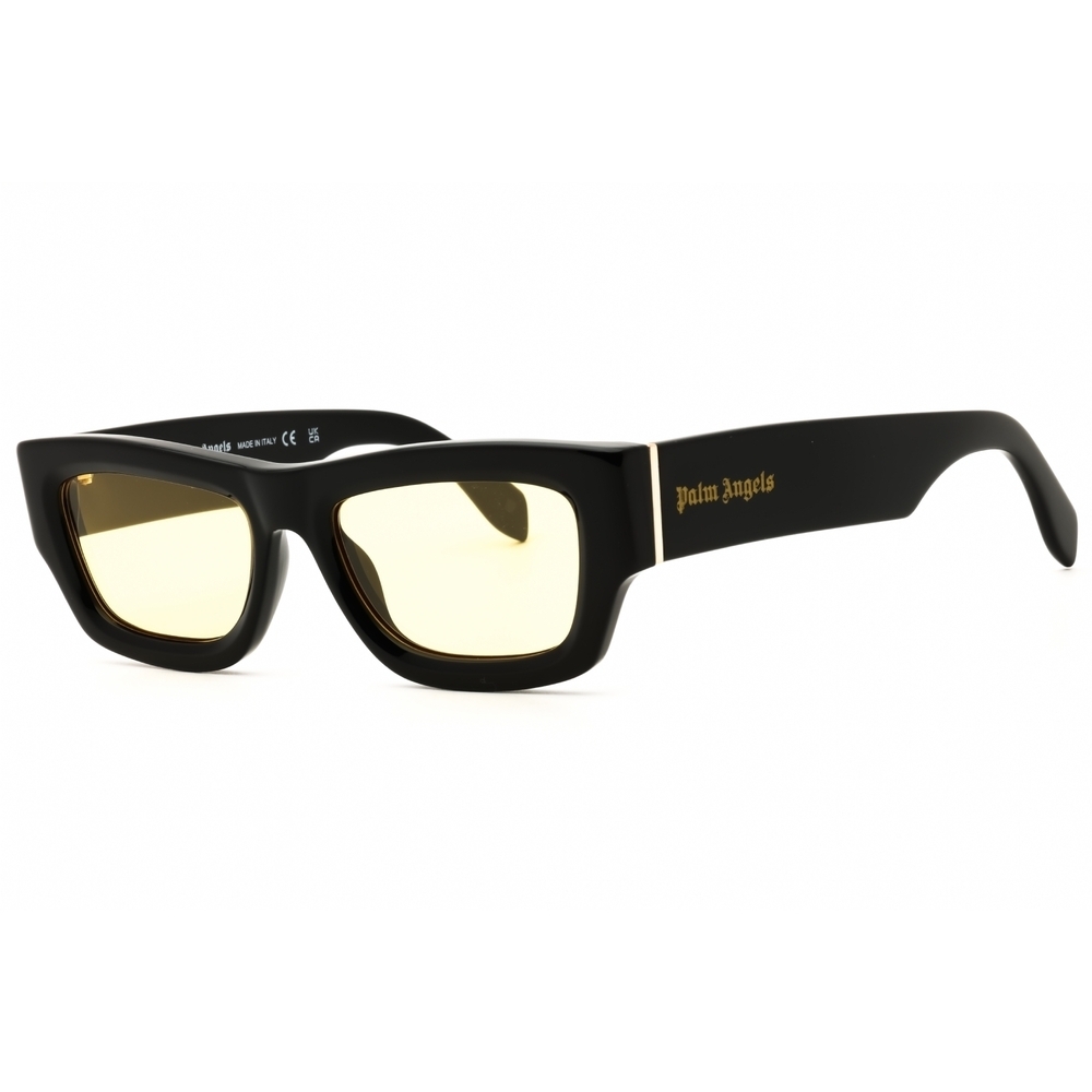 Palm Angels AUBERRY Sunglasses 1018 Black acetate Rectangular